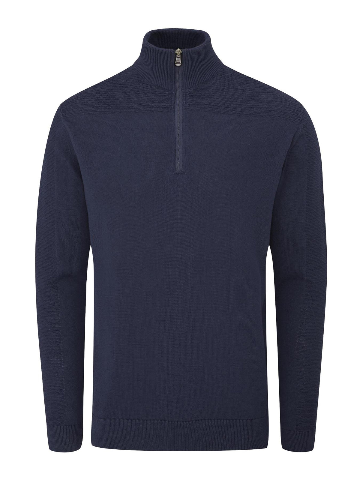 Winwood Half Zip Sweater  - Navy / Medium  - Oscar Jacobson Golf