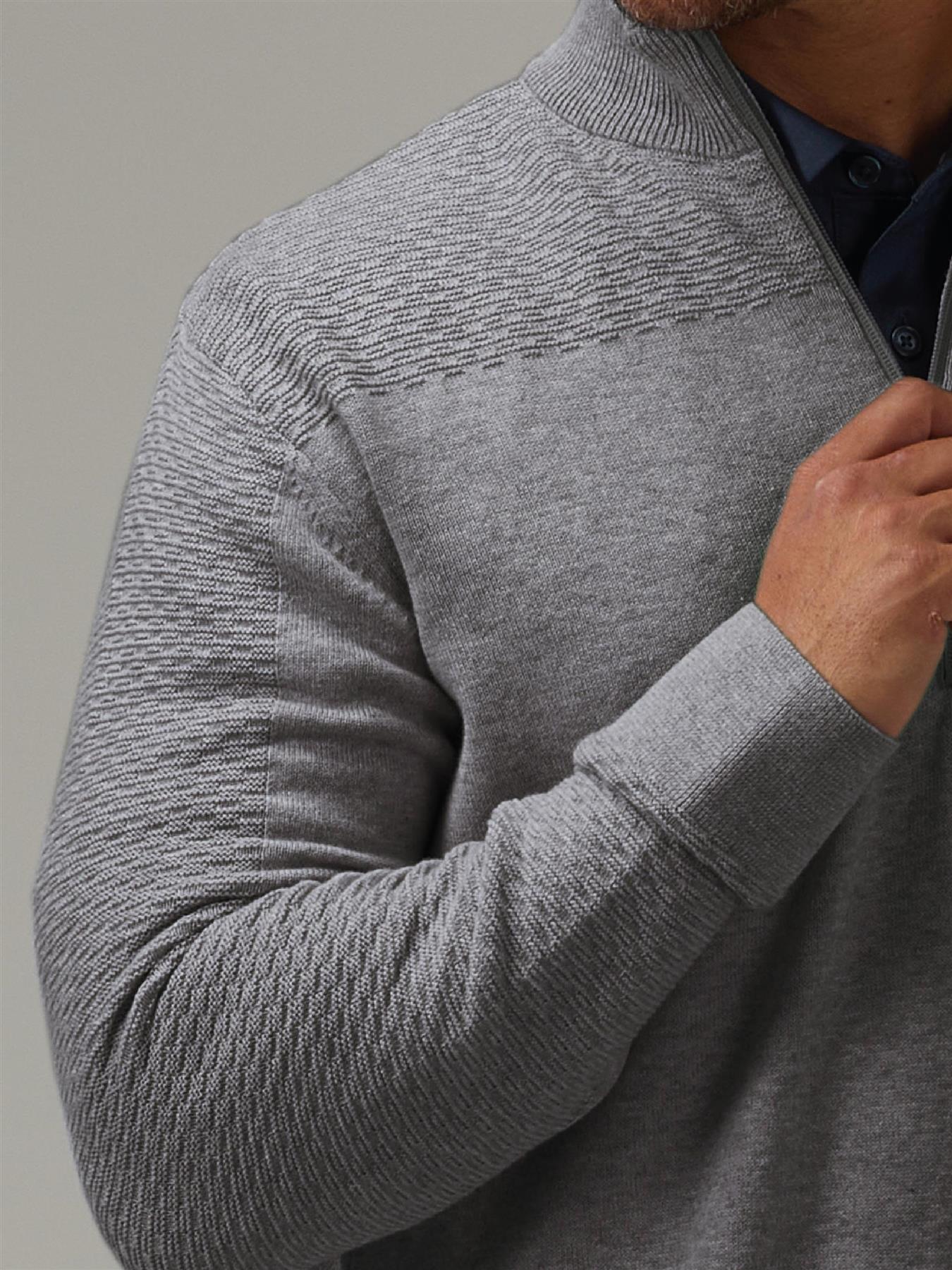 Winwood Half Zip Sweater  - Navy / Small  - Oscar Jacobson Golf