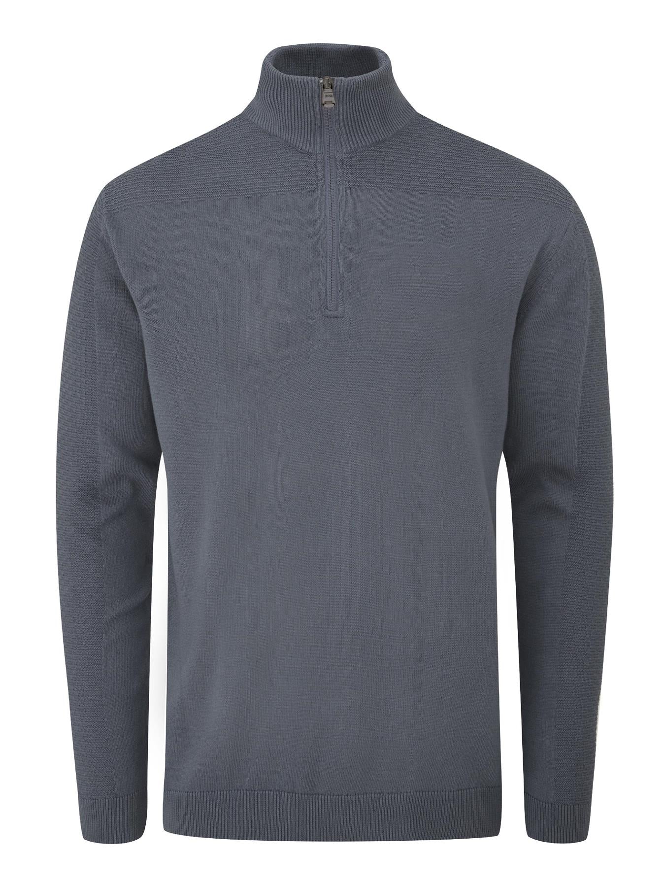 Winwood Half Zip Sweater  - Navy / Small  - Oscar Jacobson Golf