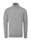 Winwood Half Zip Sweater- Navy / Small-Navy / Medium-Pewter Marl / Small-Pewter Marl / Medium-Pewter Marl / Large-Pewter Marl / X-Large-Grey Marl / Small-Grey Marl / Medium-Grey Marl / Large-Grey Marl / X-Large- Oscar Jacobson Golf