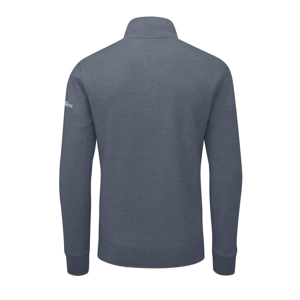 Anders Merino Wool Lined Sweater- Pewter Marl / Small-China Blue / Small-Black / Small-Navy / Small-Grey Marl / Small- Oscar Jacobson Golf
